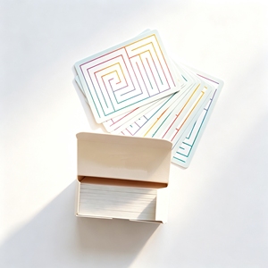 Cartes flash éducatives personnalisées pour enfants avec logo sur mesure, pour l'apprentissage des poses d'exercices, impression en gros - Product Image 3