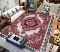Grande tapisserie de salon moderne en polyester écologique à motif floral bohème, fabriquée à la machine, adaptée aux animaux domestiques, décoration intérieure
