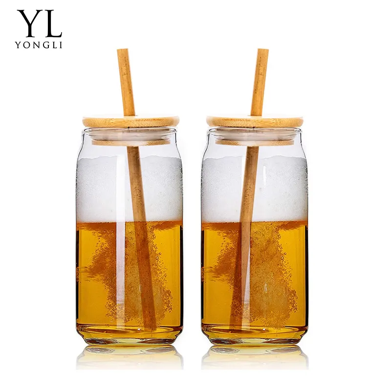 Chì miễn phí tùy chỉnh rõ ràng chịu nhiệt thanh lịch uống ly ly Tumblers 11 oz 16oz bia có thể thủy tinh với nắp