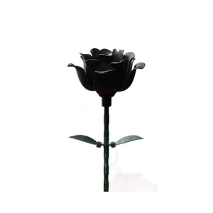 Ornement en blocs de construction en forme de rose noire DK009, décoration à assembler pour la Saint-Valentin, cadeau pour les jeunes - Product Image 1