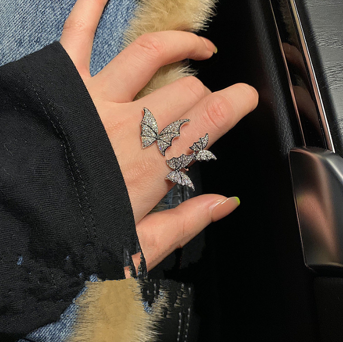 XG1719 цирконами стерео двойное кольцо бабочка так здорово и милое кольцо на палец