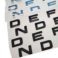 Autocollants 3D en lettres ABS pour le coffre arrière, le capot avant, le capot de voiture, pour Land Rover DEFENDER, accessoires d'emblème Defender