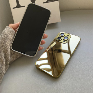เคสโทรศัพท์อะคริลิค TPU แบบกระจกเงาสำหรับ iPhone XS Max 11 12 13 14 15 16, เคสหรูหราสีทองสำหรับ iPhone 17 Pro Max - Product Image 2