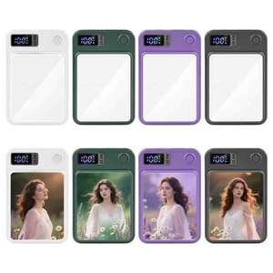 พาวเวอร์แบงค์แบบพกพา 5000mAh สำหรับพิมพ์ลายเอง รองรับการชาร์จไร้สายแบบแม่เหล็ก ชาร์จเร็ว สำหรับ iPhone - Product Image 2