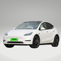 Tesla Model Y 2025 d'occasion, couleur noire, longue autonomie, transmission intégrale, moteur de type 3D7