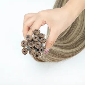 Hot Sale Genius Weft Can Be Cut Cuticle Aligned Genius Weft Hair Extensions Russian Hair