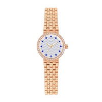 Jam Tangan Wanita Mini Kasual Bee Sister Mewah Antik Modis Sport Tahan Air Berlian Penuh Baja Tahan Karat Paduan Logam Quartz