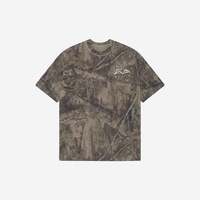 T-shirt Homme Manches Courtes Penpace Garment 2026 Nouveau Vintage Camouflage Imprimé 3D Respirant Coupe Ample