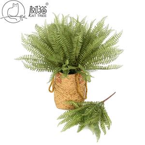 <span class=keywords><strong>Feuillage</strong></span> d'herbe en plastique réaliste 46cm Herbe de fougère artificielle pour la décoration de jardin - Product Image 6