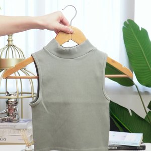 Chaleco Deportivo de Cuello Alto con Hilo, Corto, Sin Mangas, de Secado Rápido, para Mujer, Ropa Interior, Top, Camiseta, a la Moda - Product Image 6