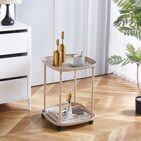 Table basse/appoint pliable moderne en acier inoxydable à hauteur réglable, écologique, pour petits appartements, bureaux à domicile et salles à manger