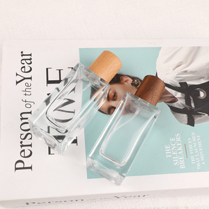 <b>Empty</b> Small Luxury Square Perfume <b>Bottle</b> 30ml 50ml Fragrance Oil Black Red Pink Orange Blue White <b>Spray</b> Perfume Glass <b>Bottle</b> - Product Image 3