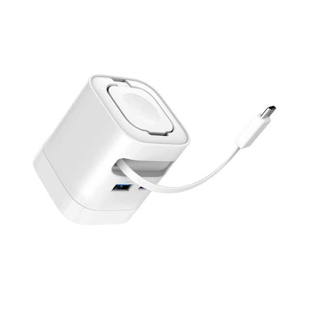 High Power 65W PD USB-C Wireless Charger Dual Voltage Multi-Port Fast Charging for Macbook Mobile Phone Universal Power Supply