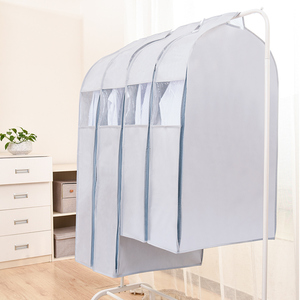 Funda protectora antipolvo de tela no tejida para vestidos de boda, plegable, portátil, de doble uso, para colgar ropa - Product Image 2