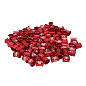 8mm Diâmetro Bird <span class=keywords><strong>Pigeon</strong></span> Digital Alumínio Foot Ring Custom NO.001-100 Alumínio Digital Anéis - Product Image 2