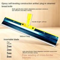Brosse de dégazage à broches pour sols époxy, rouleau anti-mousse pour ciment autolissant, outil de truelle pour éliminer les bulles d'air du béton