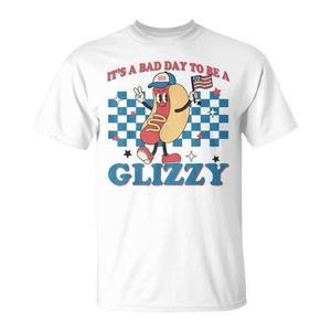 C'est une mauvaise journée pour être un t-shirt Glizzy 4th of July Hot Dog pour femmes. - Product Image 2