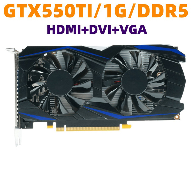GTX 550 Ti 1GB GDDR5X Graphics Card Desktop Computer Discrete Gaming Graphics Card
