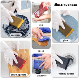 Sinh Thái Không <span class=keywords><strong>Scratch</strong></span> Món Ăn Chà Bọt Biển Để Làm Sạch Cọ Rửa Pad Rửa Bát Đĩa Làm Sạch Bọt Biển Nhà Bếp Dây Thép Vải Miếng Bọt Biển - Product Image 6