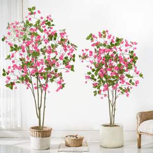Arbre artificiel de <span class=keywords><strong>bougainvillier</strong></span>, arbre floral <span class=keywords><strong>en</strong></span> soie artificielle, plante de <span class=keywords><strong>bougainvillier</strong></span> avec des fleurs dans un <span class=keywords><strong>pot</strong></span> <span class=keywords><strong>en</strong></span> plastique pour la décoration de la maison, du bureau et du jardin - Product Image 1