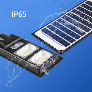 โคมไฟถนนโซลาร์เซลล์ LED กำลังสูงแบบโมโนคริสตัลไลน์ซิลิคอนสำหรับภายนอกอาคาร พร้อมเซ็นเซอร์ตรวจจับความเคลื่อนไหว IP65 วัสดุ ABS แบตเตอรี่ LiFePO4 - Product Image 5