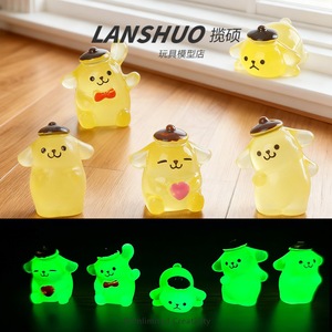 Cinnamoroll Resin <b>Figurine</b> Glow In Dark <b>Dog</b> Character Desktop Ornament Home Decor Unisex Toy Figure Statues - Product Image 5