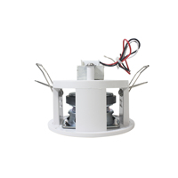 Haut-parleur de plafond ABS Mini Rimless 2,5 pouces pleine gamme 6W avec transformateur 100V pour audio commercial