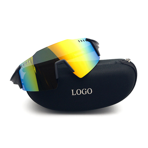 Lunettes de soleil sportives personnalisées tendance 2025 pour hommes et femmes, lunettes de sécurité PC économiques à verre monobloc pour activités sportives en extérieur - Product Image 6