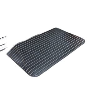 <span class=keywords><strong>Rampe</strong></span> de porte de seuil de fauteuil roulant en caoutchouc massif de 2.5 pouces avec accessoires de ralentisseur de bords d'aile - Product Image 3