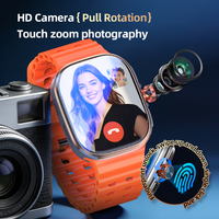 Smartwatch layar AMOLED 2,29 inci P2 4G dengan kartu SIM, suara cerdas AI, LTE, Android 13.0, dan kamera tarik 800W.