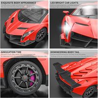 Lamborghini échelle 1:18 pour enfants, modèle de course RC voiture jouet électrique télécommande modèle de voiture moulé sous pression