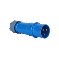 Prise mâle industrielle monophasée 3 broches 32 ampères CE EU 32A 2P + PE IP44 ZNG-0232 de prise d'alimentation