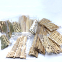 Kit de bâtonnets de bambou AOTE de qualité supérieure, 100 % alimentaire, écologique, durable, résistant à la chaleur, antiadhésif, multi-longueurs, pour barbecue