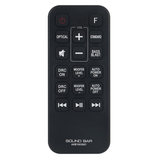 AKB74935621 Replacement Remote Control Compatible with LG Sound Bar Speaker System