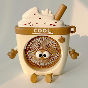 Serie de juegos de alimentos, mini <span class=keywords><strong>ventilador</strong></span> USB para dormitorio pequeño de verano, <span class=keywords><strong>ventilador</strong></span> eléctrico portátil de mano con función de refrigeración por aire alimentado por batería - Product Image 5