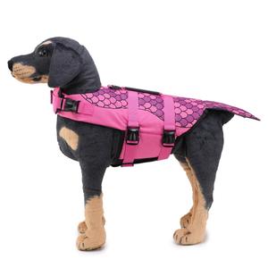 Giubbotto Salvagente per Cani XS in Poliestere Ecologico, Stampa Riflettente di Lusso, Costume da Bagno Classico a Tema Sirena per Animali Domestici - Product Image 4