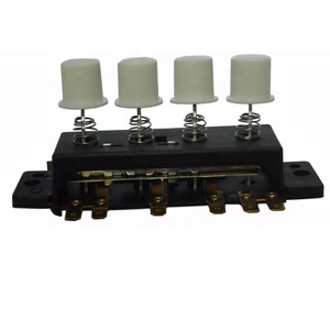 Interrupteur tactile à 4 boutons pour appareils ménagers Ventilateur à 3 vitesses Fonctionnement momentané IP65 Laiton Matériau plastique Tension maximale 250V 20A - Product Image 1