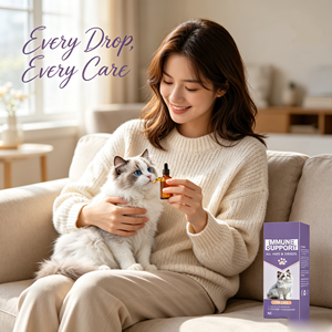 NurtureNova Gocce Liquide per il Supporto Immunitario dei Gatti 60ml Integratore Alimentare Naturale ad Assorbimento Rapido per Tutte le Razze OEM Privato - Product Image 5
