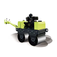 Moteur diesel 178F compacteur vibrant rouleau compresseur en acier compacteur d'asphalte pour la construction de routes