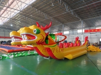 Bateau Dragon Gonflable pour Sports Nautiques Extravagants, Bateau Banane Remorquable Certifié CE, Couleur Personnalisée, Équipement de Jeu Aquatique Extérieur
