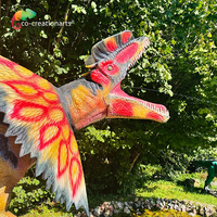 Thème dinosaure animatronique Dilophosaurus modèle pour la décoration du parc