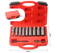 Professionnel 11 pièces écrou dissolvant cassé cassé vis extracteur ensemble d'outils à main