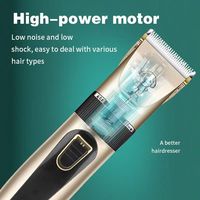 Tondeuse à cheveux professionnelle pour la maison avec alliage de titane, charge rapide, réglable, rechargeable, sans fil, pour hommes
