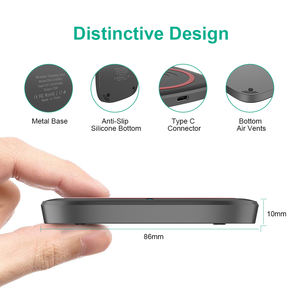 Jianhan-<span class=keywords><strong>cargador</strong></span> inalámbrico portátil para móvil, aleación de Zinc, 15W, estilo de moda, <span class=keywords><strong>2022</strong></span> - Product Image 3