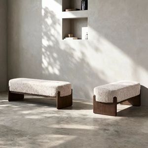 <span class=keywords><strong>Banc</strong></span> à <span class=keywords><strong>chaussures</strong></span> moderne en bois massif, pouf en tissu, <span class=keywords><strong>meuble</strong></span> de salon, entrée, <span class=keywords><strong>banc</strong></span> de maison, chaise pour changer de <span class=keywords><strong>chaussures</strong></span> - Product Image 2