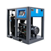 Compresseur d'air rotatif industriel à vis 15KW 20HP à vitesse fixe 7-12 bars, écoénergétique, robuste, pour l'Afrique du Sud