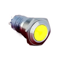 ELEWIND Interrupteur à bouton-poussoir verrouillable à tête colorée en acier inoxydable avec borne à broches 1NO1NC 16mm (PM162F-11Z/R/S)