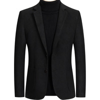 Nouveau Blazer Homme 2022 – Veste de Costume en Laine Tendance pour Hommes – Manteaux en Laine Slim – Blousons Décontractés d'Affaires pour Hommes