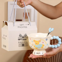 Tasse en céramique NEWELL de haute qualité, style dessin animé, pour souvenir d'anniversaire, tasse pour couples, cadeaux d'affaires, tasse à eau pour le petit-déjeuner à la maison