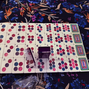Juego de Mahjong de la <span class=keywords><strong>Serie</strong></span> Lucky Emerald de Alta Calidad, Color Morado Americano, Fichas de Acrílico, para Entretenimiento, 4 Personas - Product Image 3